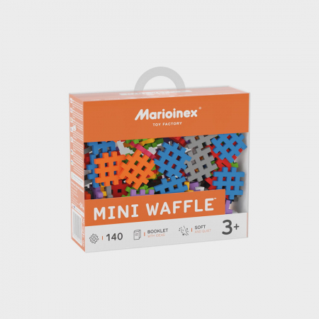 Jocuri educative - Set de constructie, 140 piese, Mini Waffles, Marioinex
