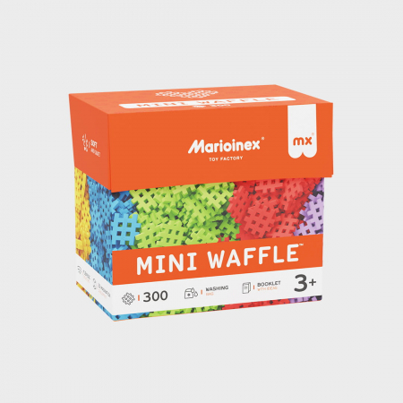 Jucării copii 7-8 ani - Set de constructie, 300 piese, Mini Waffles, Marioinex