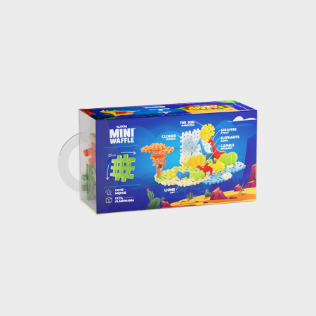 Set de constructie, Animale salbatice,Safari, 50 piese, Mini Waffles, Marioinex [2]