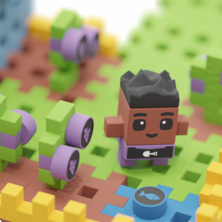 Set de constructie, Casuta familiei, 148 piese, Mini Waffles, Marioinex [5]