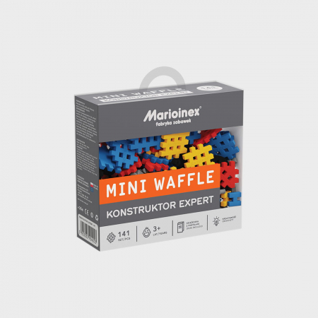 Jucării copii 7-8 ani - Set de constructie, Constructor Expert, 141 piese, Mini Waffles, Marioinex