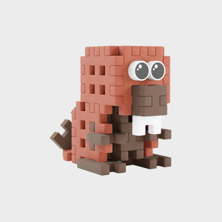 Set de constructie de calatorie, Castor, 25 piese, Micro Waffles, Marioinex [1]