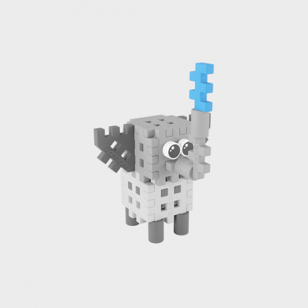 Set de constructie de calatorie, Elefant, 25 piese, Micro Waffles, Marioinex [1]