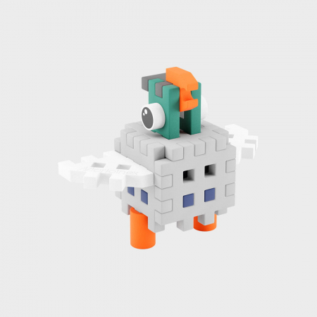 Set de constructie de calatorie, Porumbel, 16 piese, Micro Waffles, Marioinex [1]