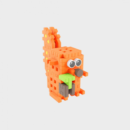 Set de constructie de calatorie, Veverita, 34 piese, Micro Waffles, Marioinex [1]
