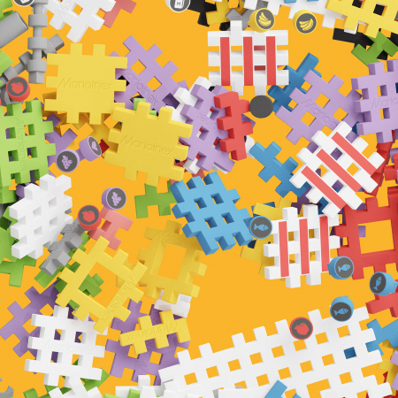 Set de constructie, Magazin, 148 piese, Mini Waffles, Marioinex [8]