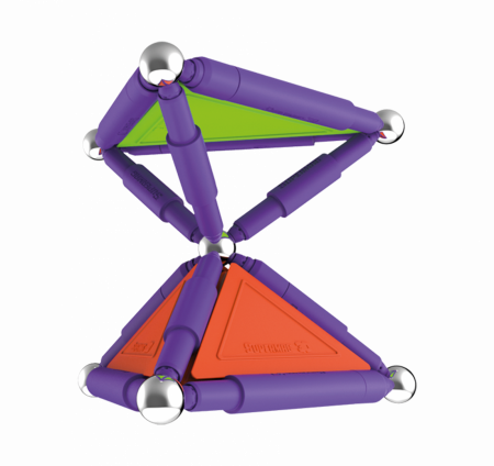Set de constructie magnetic de baza Supermag Trendy, 48 piese [4]
