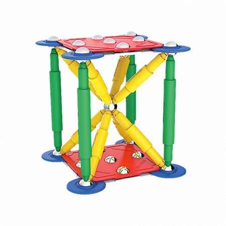 Set de constructie magnetic Supermag Classic, 48 piese [4]