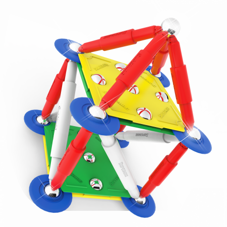 Set de constructie magnetic Supermag Classic, 48 piese [8]