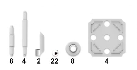 Set de constructie magnetic Supermag Classic, 48 piese [1]