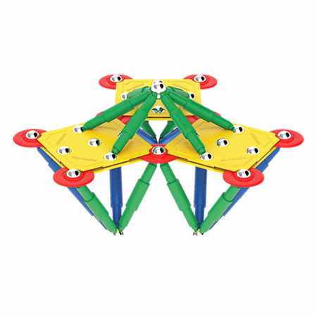 Set de constructie magnetic Supermag Classic, 72 piese [5]
