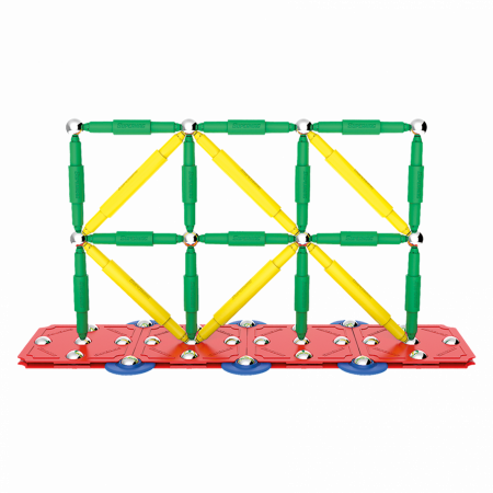 Set de constructie magnetic Supermag Classic, 98 piese [4]