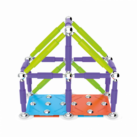 Set de constructie magnetic Supermag Color, 98 piese [2]