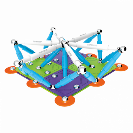 Set de constructie magnetic Supermag Color, 98 piese [3]