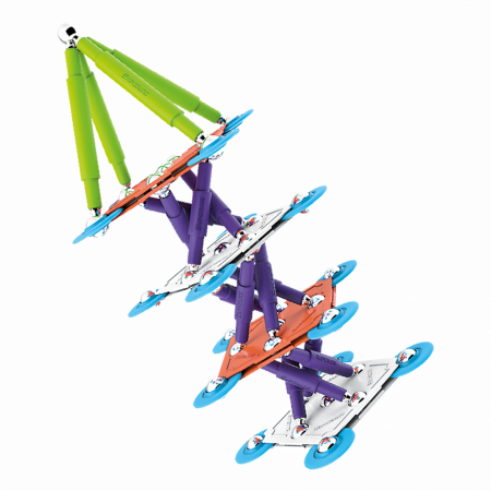 Set de constructie magnetic Supermag Color, 98 piese [4]
