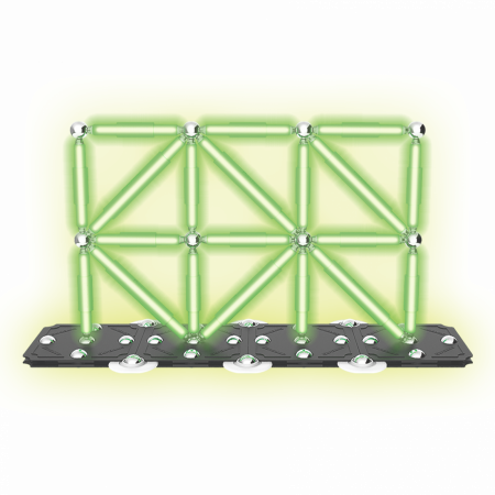 Set de constructie magnetic Supermag Glow, 72 piese [7]