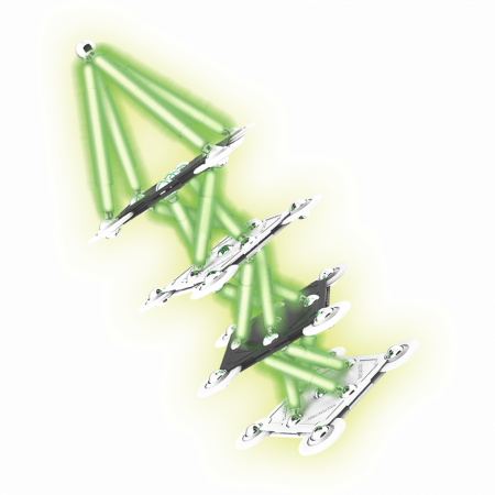 Set de constructie magnetic Supermag Glow, 98 piese [7]