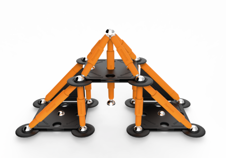 Set de constructie magnetic Supermag Projects Tehnicolor, 45 piese [3]
