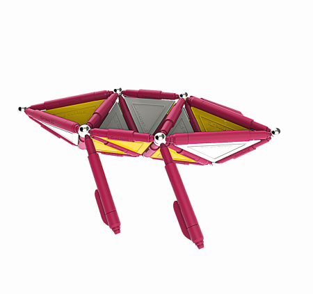 Set de constructie magnetic Supermag Trendy, 116 piese [3]