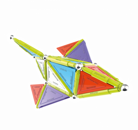 Set de constructie magnetic Supermag Trendy, 116 piese [2]