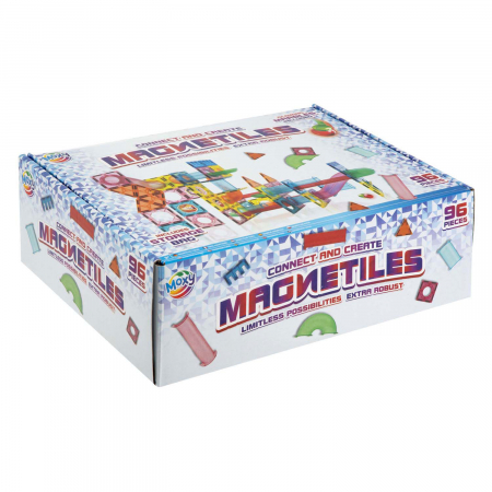 Set de constructie Marble Run, Magnetiles, XL, 96 piese, Moxy [1]