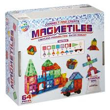 Cadouri copii - Set-de-constructie,-Magnetiles,-64-piese,-Moxy-Moxy