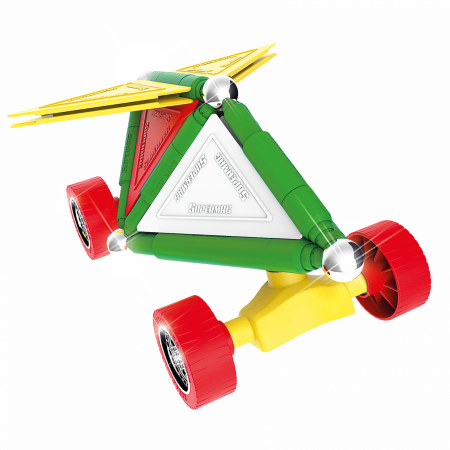 Set de constructie masini cu piese magnetice Supermag, 50 piese [5]