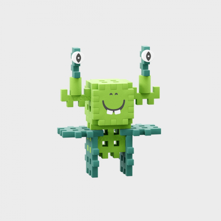 Set de constructie, Monstrulestii trazniti, Aventura in spatiu,  60 piese, Mini Waffles, Marioinex [5]