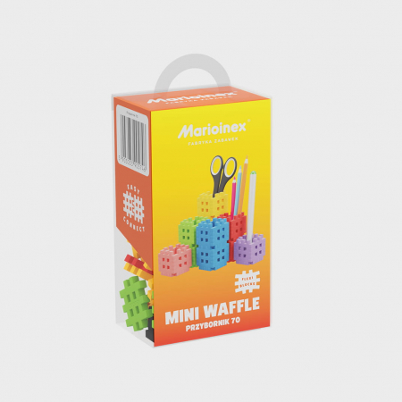 Set de constructie, Organizator de birou, 70 piese, Mini Waffles, Marioinex [2]