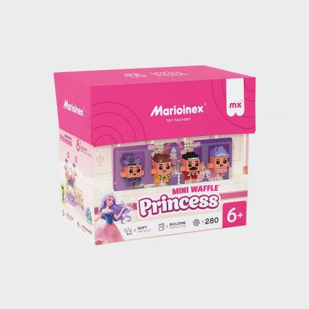 Jucării copii 10+ - Set de constructie, Printese, 280 piese, Mini Waffles, Marioinex