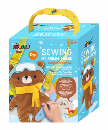 Jocuri creative - Set de cusut Prietenul Meu Animal - Ursul Schior