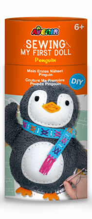 Jocuri educative - Set de cusut Prima Mea Papusa, Pinguin