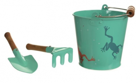 Jucării exterior - Set de gradinarit Egmont, galeata cu broscute