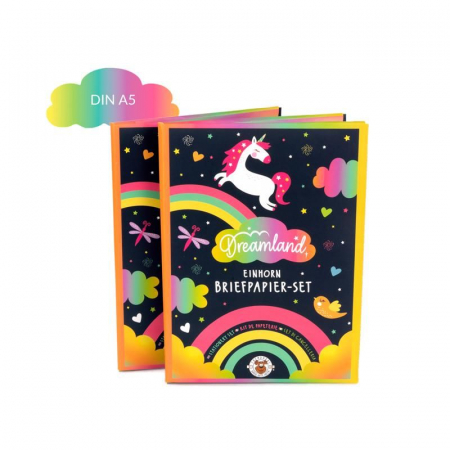 Cadouri 3 ani - Trendhaus-Set de papetarie cu design unicorn si abtibilduri, 21 de piese