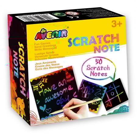Jocuri creative - Set de razuit - Notite - 50 de cartonase