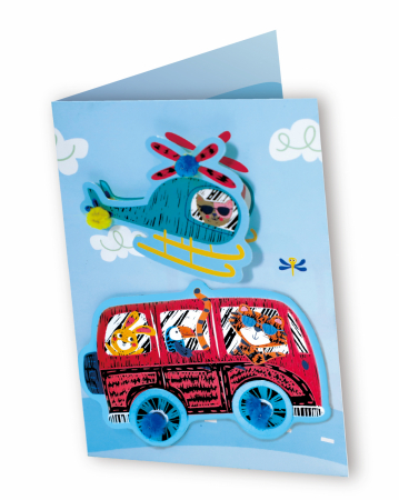 Set de razuit si realizat Felicitari - Masini [2]