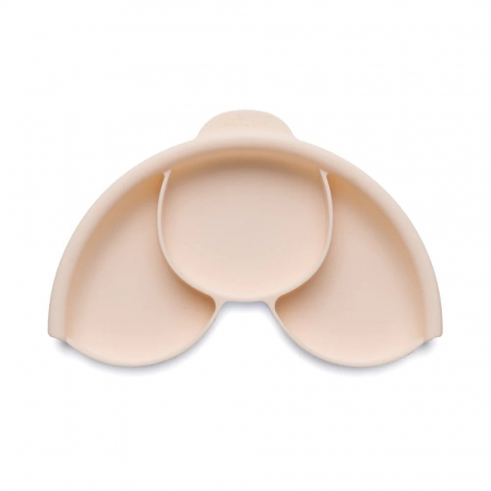 Set diversificare hrana bebelusi Miniware Healthy Meal, 100% din materiale naturale biodegradabile, 3 piese, Toffee/Peach [3]