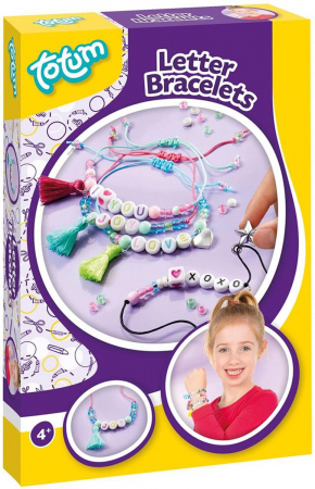 Jucarii creative - Set DIY Bratari cu litere