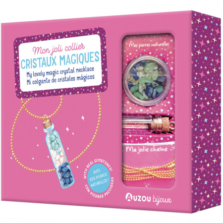 Cadouri copii 7 ani - Auzou Set DIY Colier cu cristale magice