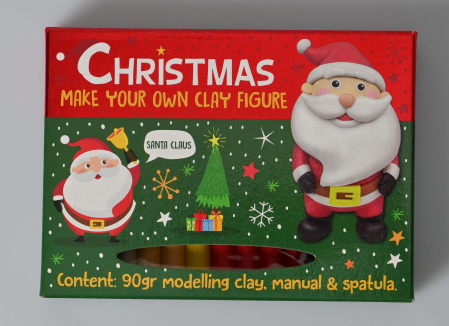 Oktató játékok - WinsHolland-Set DIY Creeaza propria figurina din plastilina, tematica Craciun