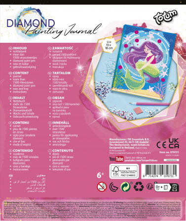 Set DIY Jurnalul meu cu sirena si diamante, Totum [2]
