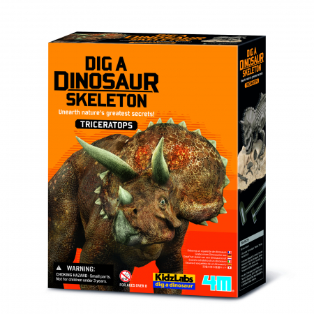 Jucării științifice și experimente - Set educativ Sapa si descopera Dinozauri - Triceratops