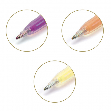 Set fluo roll-gel Djeco, 6 culori combinate [1]