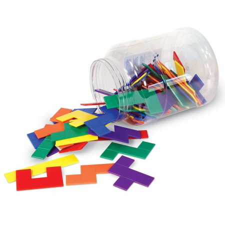 Jocuri educative pentru școală/grădiniță - Set forme geometrice - Pentomino