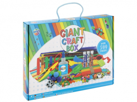 Jocuri educative - Set gigant accesorii creative, Giant Craft Box, albastru