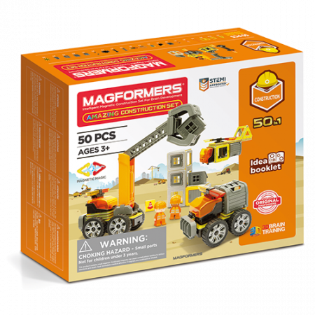 Jocuri magnetice - set de constructie pe santier