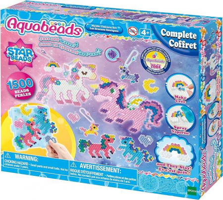 Jucării copii 3-4 ani - Set Margele Aquabeads - Mystic Unicorn