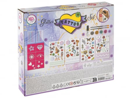 Set tatuaje temporare cu sabloane si sclipici pentru copii, Grafix [1]