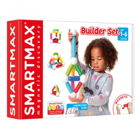 Jucării - SmartMax My First Builder Set, Set magnetic 20 piese