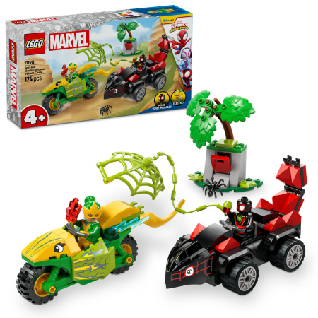 LEGO Marvel Super Heroes - Spin si Electro în dino-vehicule